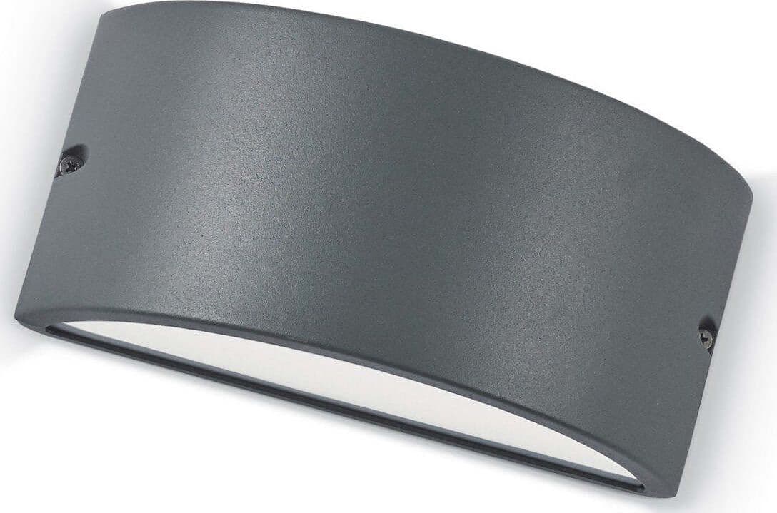 OUTLET-Applique-Ideal-Lux-REX-2-AP1-092423-E27-LED-IP44-alluminio-lampada-parete