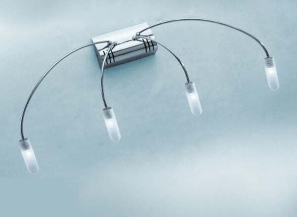 OUTLET-Applique-IL-PIOGGIA-4-G4-metallo-cromo-lampada-parete-moderno-interno