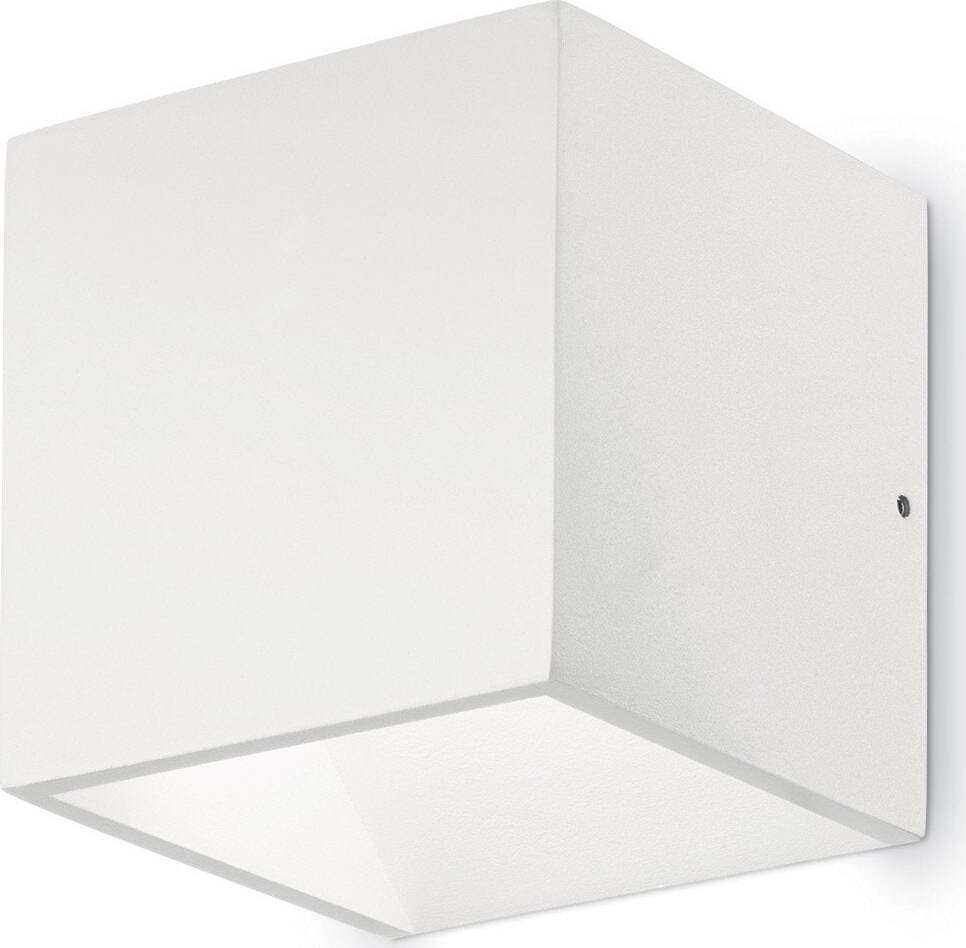 OUTLET-Applique-moderno-Ideal-Lux-RUBIK-AP1-149745-LED-IP44-biemissione-lampada-parete