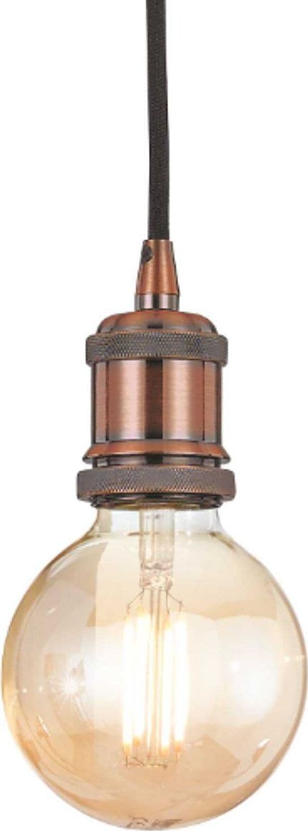 OUTLET-Lampadario-classico-Ideal-Lux-FRIDA-SP1-122106-E27-LED-sospensione-metallo