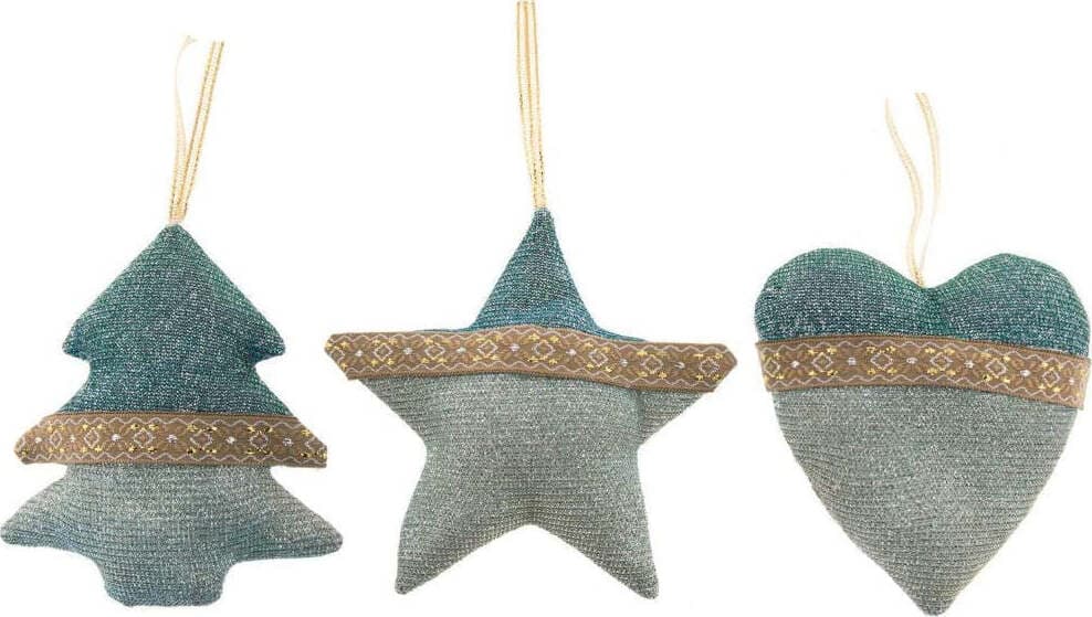 Pack 3 Pendenti in tessuto soggetti assortiti 10 cm Verde Casa e cucina/Hobby creativi/Materiali per hobby creativi/Tessuti Scontolo.net - Potenza, Commerciovirtuoso.it