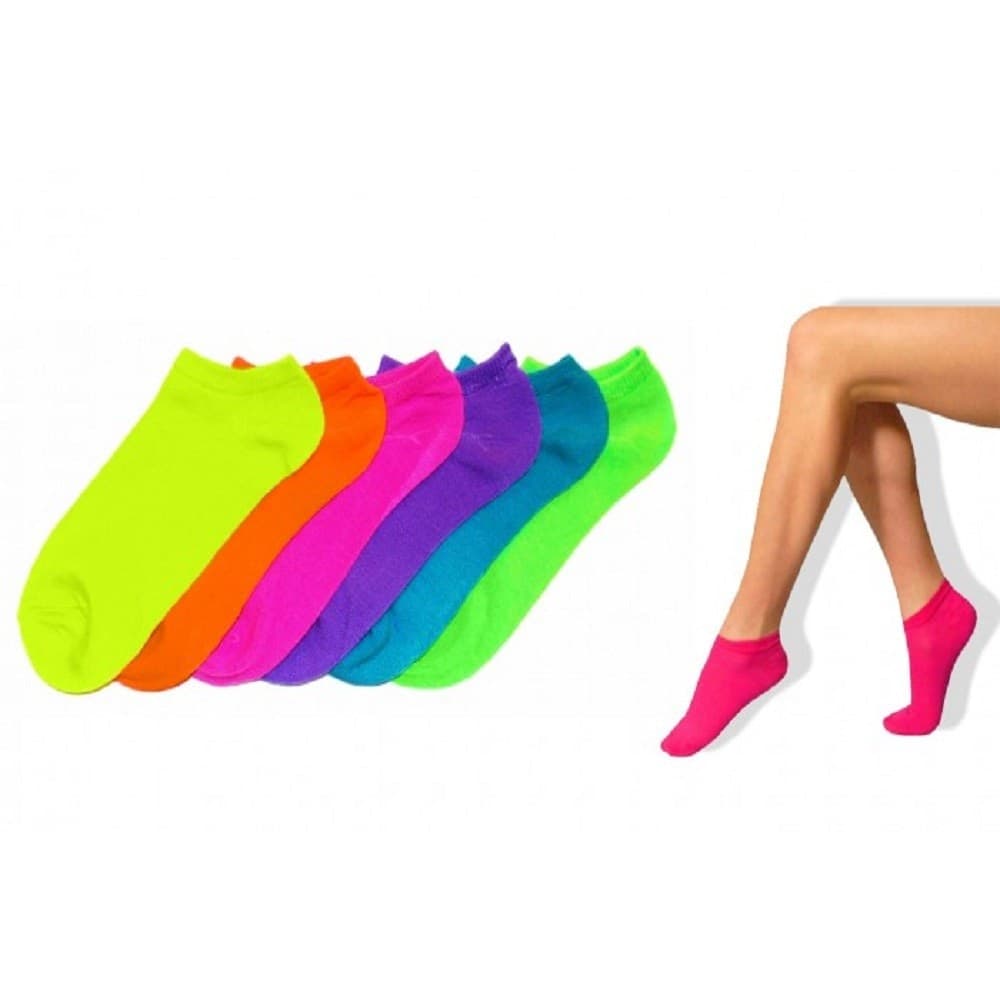 Pack 6 Paia Di Calzini Summer Fluo Donna Pedalini Tg. Unica 35/40 Moda/Donna/Abbigliamento/Calze e collant/Calzini Trade Shop italia - Napoli, Commerciovirtuoso.it