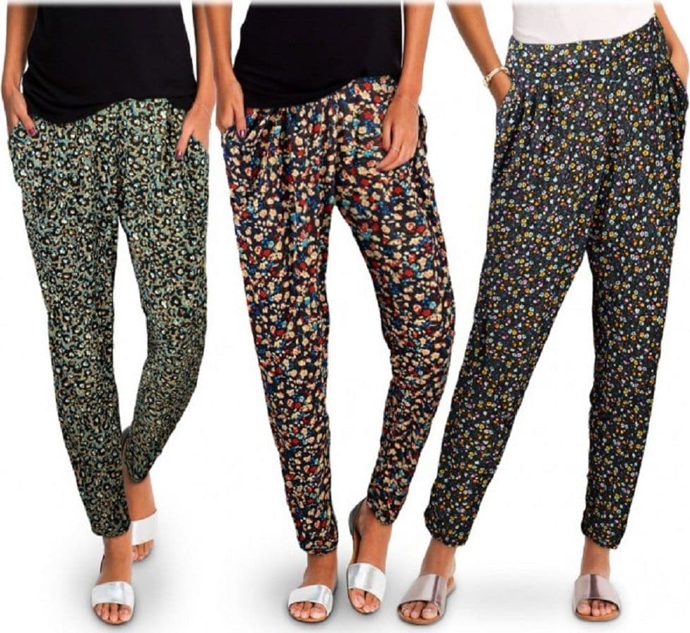 Pack Da 3 Pantaloni Da Donna Alla Turca Ass. Floreal Fantasia Fiori Moda/Donna/Abbigliamento/Leggings Trade Shop italia - Napoli, Commerciovirtuoso.it