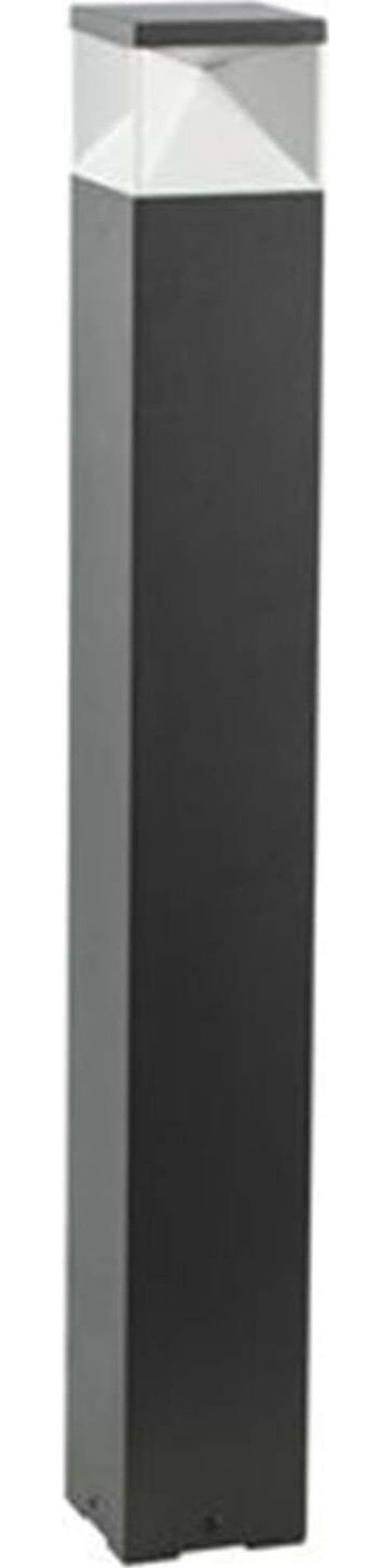 Paletto-Alto-Moderno-Diamond-Alluminio-Grafite-E-Termoplastica-12W-Led-4000K