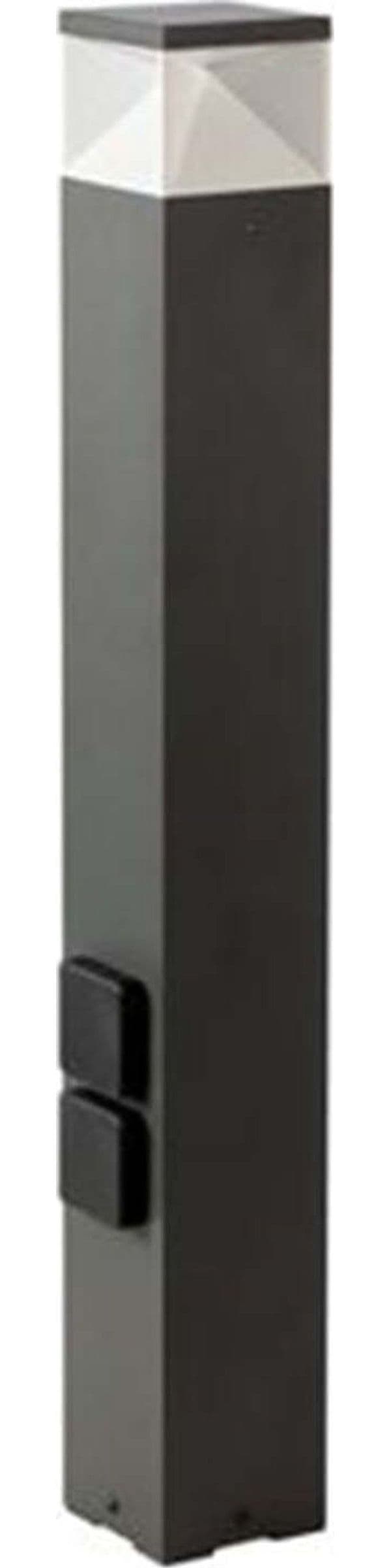 Paletto-Alto-Moderno-Diamond-Con-Prese-Alluminio-Grafite-12W-Led-3000K
