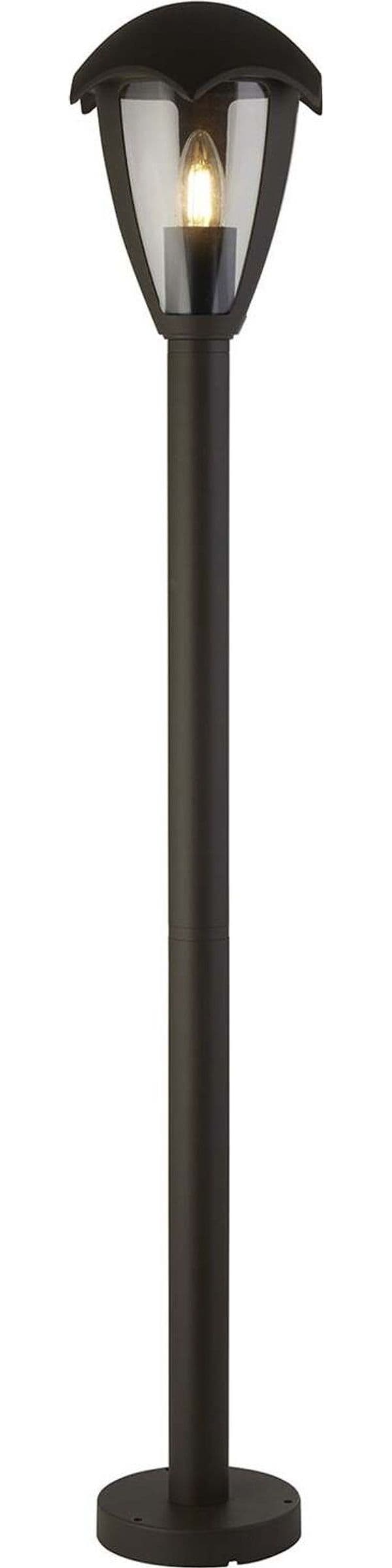 Paletto-Campanula-Alluminio-Grigio-Policarbonato-Trasparente-1-Luce-E27-97Cm