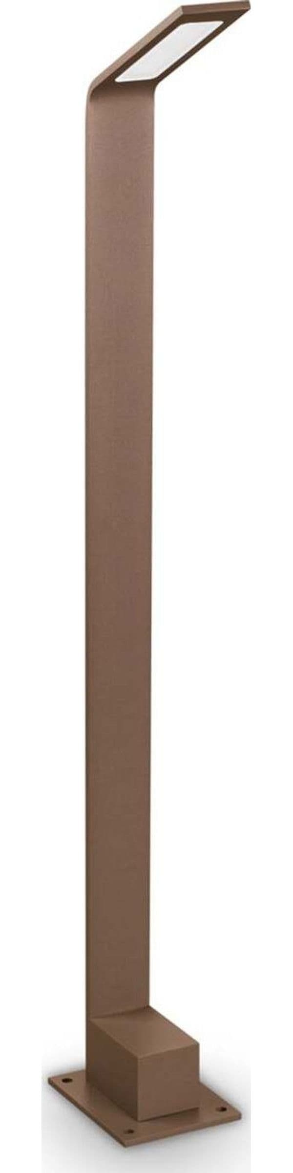 Paletto-Contemporaneo-Agos-Alluminio-Coffee-Led-6,5W-3000K-Ip54