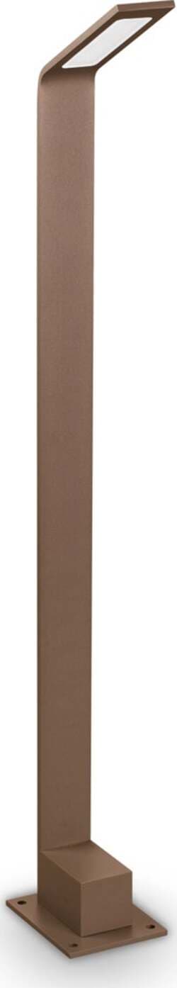Paletto-Contemporaneo-Agos-Alluminio-Coffee-Led-6,5W-4000K-Ip54