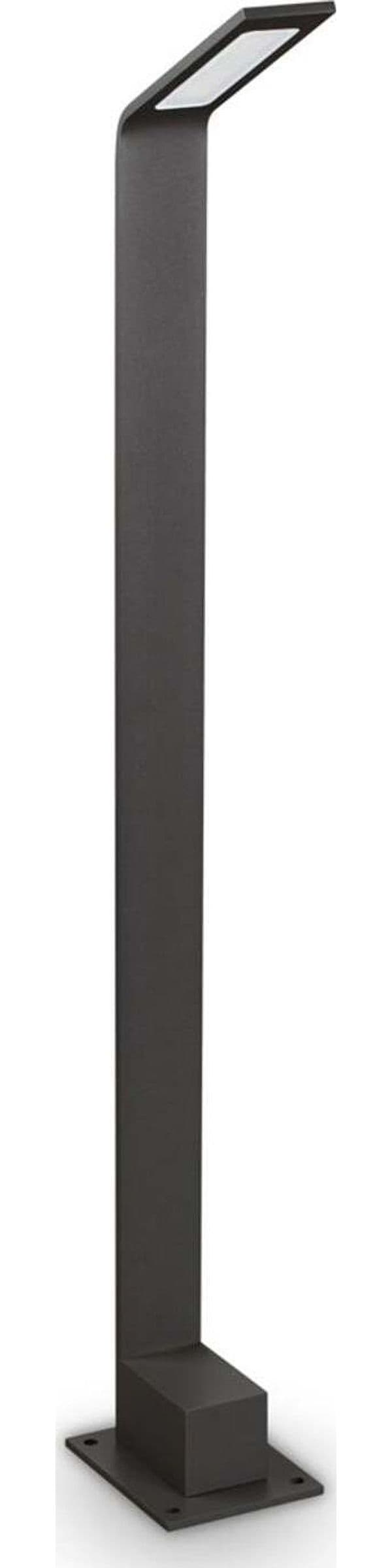 Paletto-Contemporaneo-Agos-Alluminio-Nero-Led-6,5W-3000K-Ip54