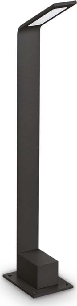 Paletto-Contemporaneo-Agos-Alluminio-Nero-Led-Integrato-6,5W-3000K-Ip54
