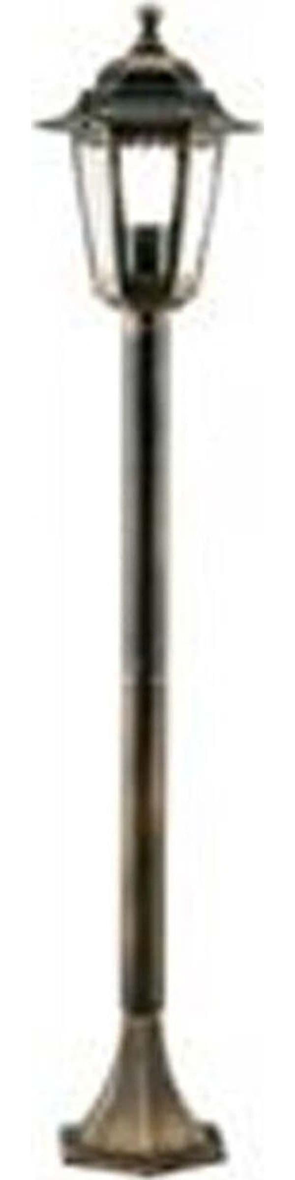 Paletto-Da-Esterno-Contemporaneo-Merlet-Alluminio-E-Vetro-Nero-E-Oro-1-Luce-E27