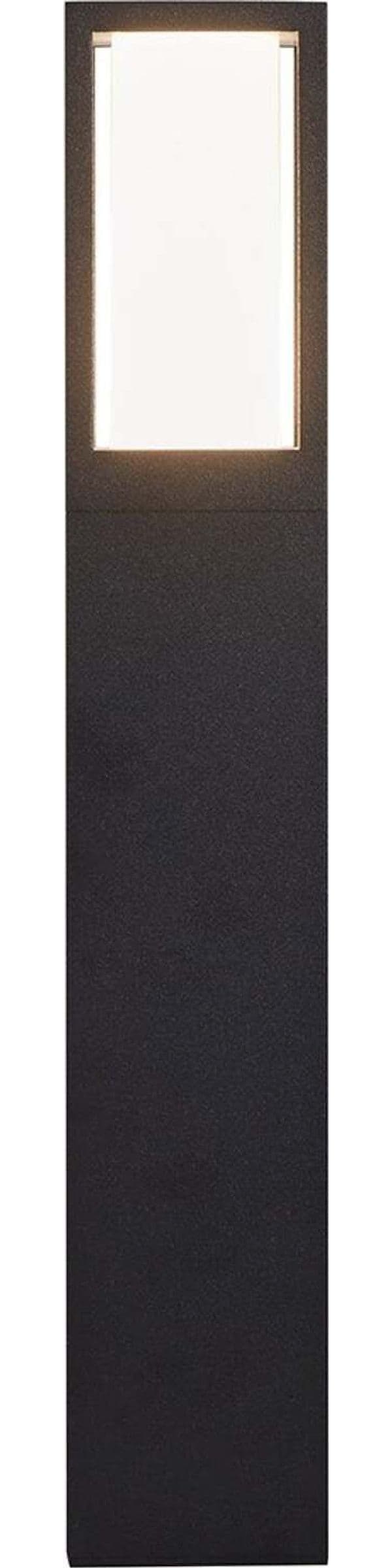 Paletto-Da-Esterno-Moderno-Viale-Alluminio-Nero-Policarbonato-1-Luce-Gu10-45Cm