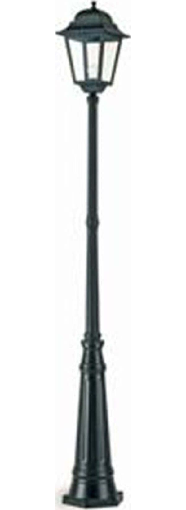 Palo-Da-Esterno-Contemporaneo-H294,5Cm-Mito-Alluminio-E-Vetro-Nero-1-Luce-E27