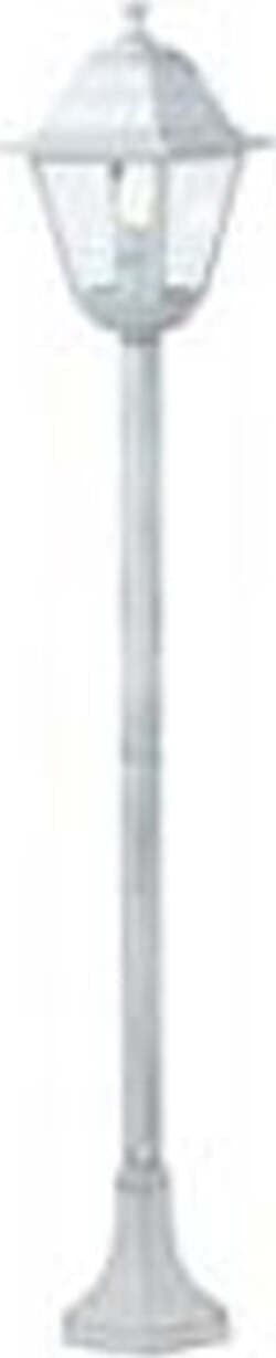 Palo Da Esterno Contemporaneo Old Alluminio E Vetro Bianco 1 Luce E27