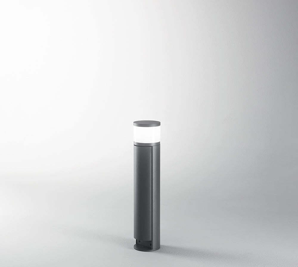 Palo-Da-Esterno-In-Alluminio-Moderno-Espina-Grigio-2-Luci