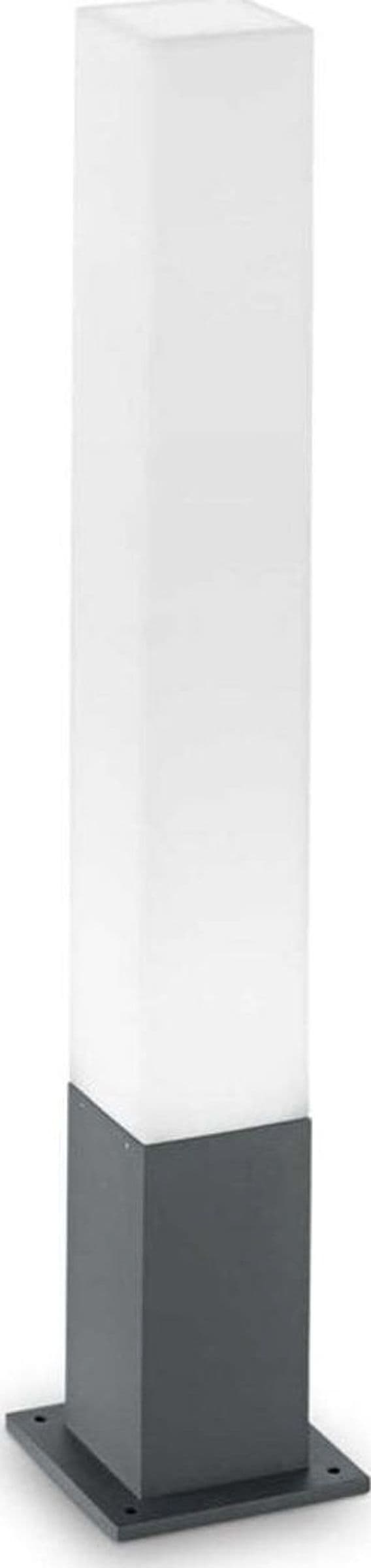 Palo-Da-Esterno-Quadrato-Moderno-Edo-Alluminio-Materie-Plastiche-Antracite-Gx53