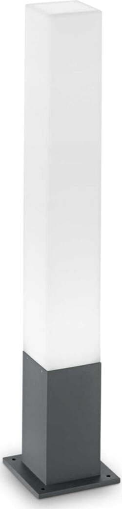 Palo-Da-Esterno-Quadrato-Moderno-Edo-Alluminio-Materie-Plastiche-Antracite-Gx53