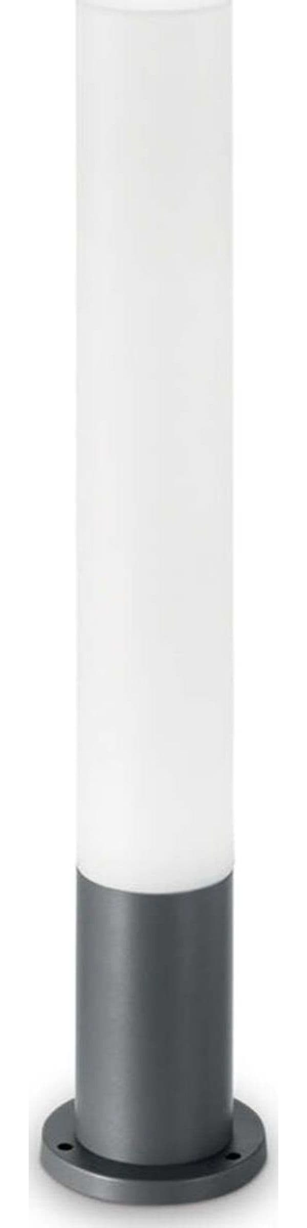 Palo-Da-Esterno-Tondo-Moderno-Edo-Alluminio-Materie-Plastiche-Antracite-Gx53
