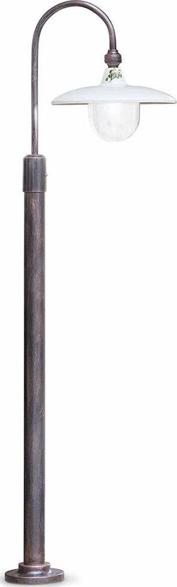 Palo-Esterno-Classico-Campobasso-Metallo-Ceramica-Nero-Sfumato-Rame-1-Luce-E27