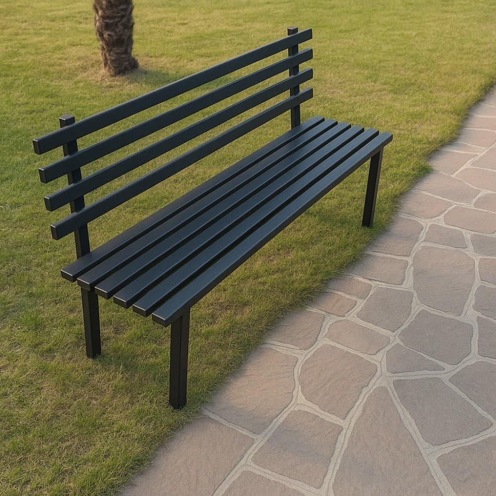 Panchina da Giardino Modello Napoli in Acciaio Lunghezza 100 Cm Giardino e giardinaggio/Arredamento da giardino e accessori/Panche Ogomondo - Martina Franca, Commerciovirtuoso.it