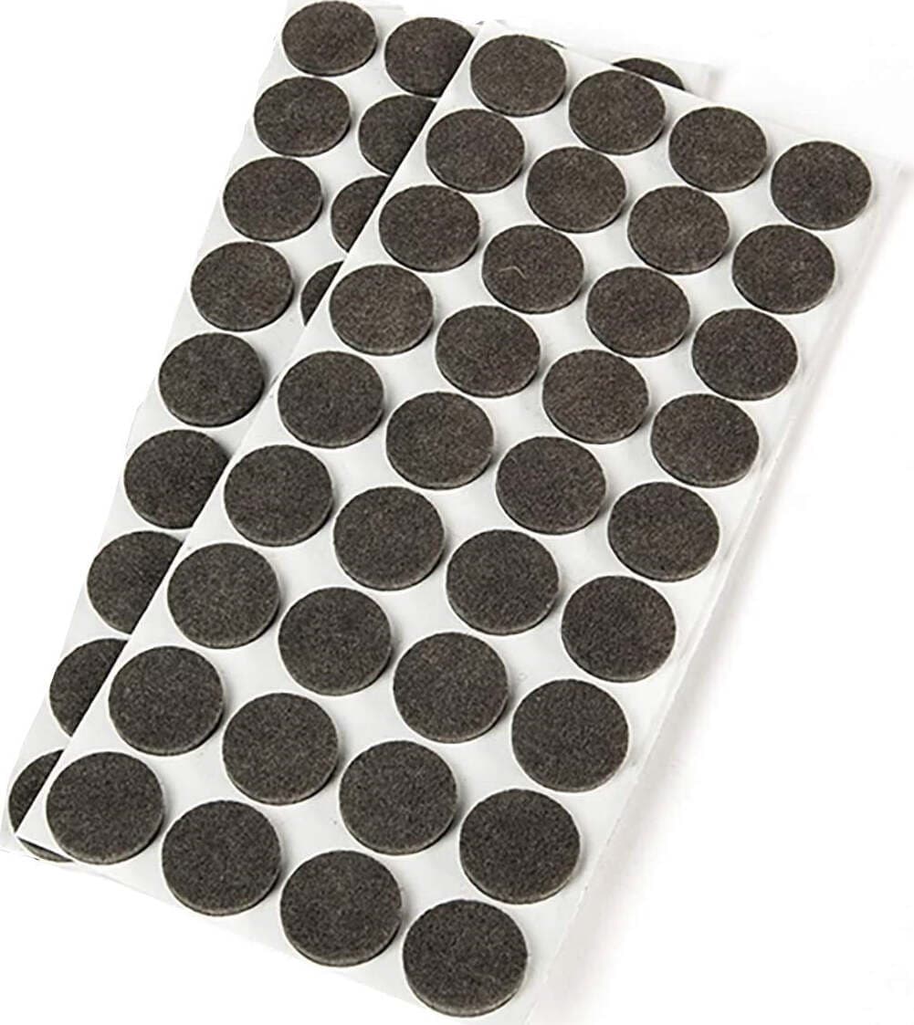 Panda-Feltrini-per-soprammobili-tondi-Grigi-10-mm-pz-64-Nobrand
