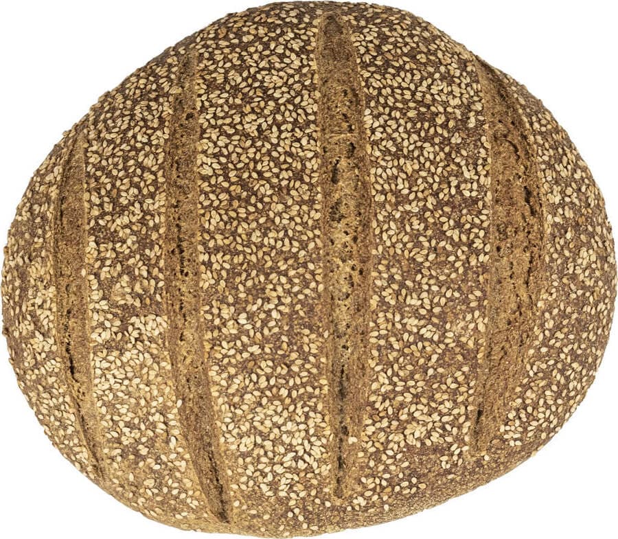 Pane Integrale Con Sesamo Pagnotta Di Grani Antichi Siciliani Moliti A Pietra Naturale Pane Proteico Ricco Di Fibre Pane Lievitazione Naturale Con Lievito Madre Pagnotta E Salute
