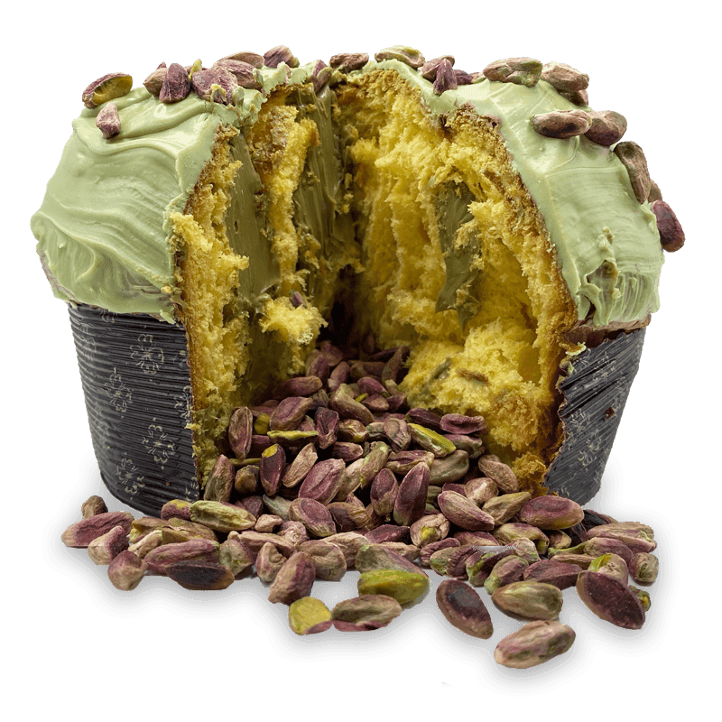 Panettone Al Pistacchio Tradizionale Natalizio Pancòdoro Al Pistacchio Artigianale Fatto a Mano Con Crema Di Pistacchi Glassa Al Pistacchio e Pistacchi in Superficie Alimentari e cura della casa/Pasticceria e prodotti da forno/Torte/Panettoni Conca d’Oro - Campiglia Marittima, Commerciovirtuoso.it