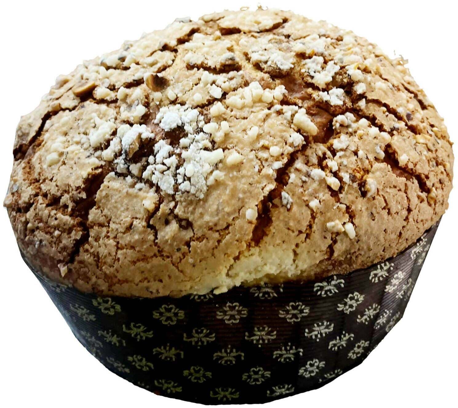 Panettone Artigianale Tradizionale Con Uva Sultanina Scorze Di Arance E Ricopertura Di Mandorle Panettone Made In Italy 100% Sicilia 1kg La Bottega Reale in Panettoni Plaza cafè - Capo d’Orlando, commercioVirtuoso.it