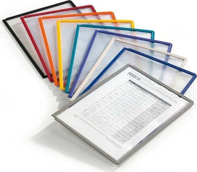 Pannelli di ricambio Sherpa per leggii Vario - grigio - Durable - conf. 5 pezzi Cancelleria e prodotti per ufficio/Arredamento e illuminazione/Studio/Leggii e podi Eurocartuccia - Pavullo, Commerciovirtuoso.it