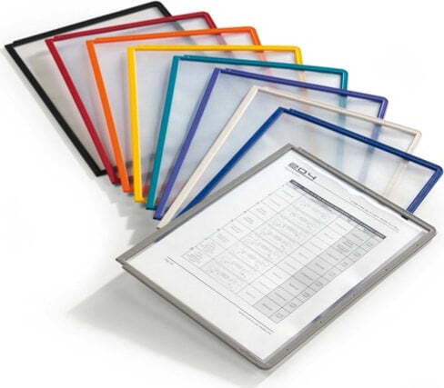 Pannelli di ricambio Sherpa per leggii Vario - nero - Durable - conf. 5 pezzi Cancelleria e prodotti per ufficio/Arredamento e illuminazione/Studio/Leggii e podi Eurocartuccia - Pavullo, Commerciovirtuoso.it