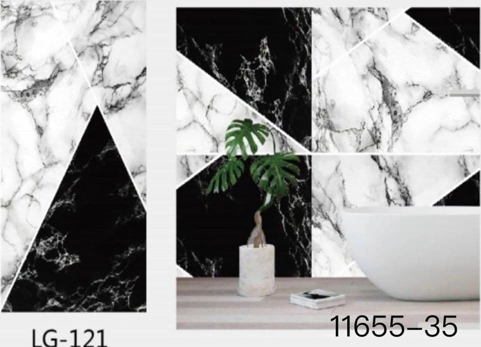 PANNELLO ADESIVO EFFETTO MARMO BIANCO NERO PARETI PARASCHIZZI 300 X 60 CM STANZA in Coperchi antischizzo Trade Shop italia - Napoli, commercioVirtuoso.it