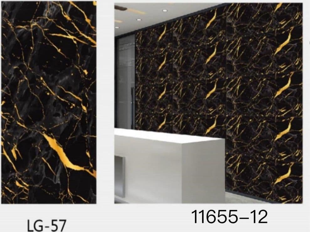 PANNELLO ADESIVO EFFETTO MARMO NERO CON ORO PARETI PARASCHIZZI 300 X 60CM STANZA in Carta da parati Trade Shop italia - Napoli, commercioVirtuoso.it
