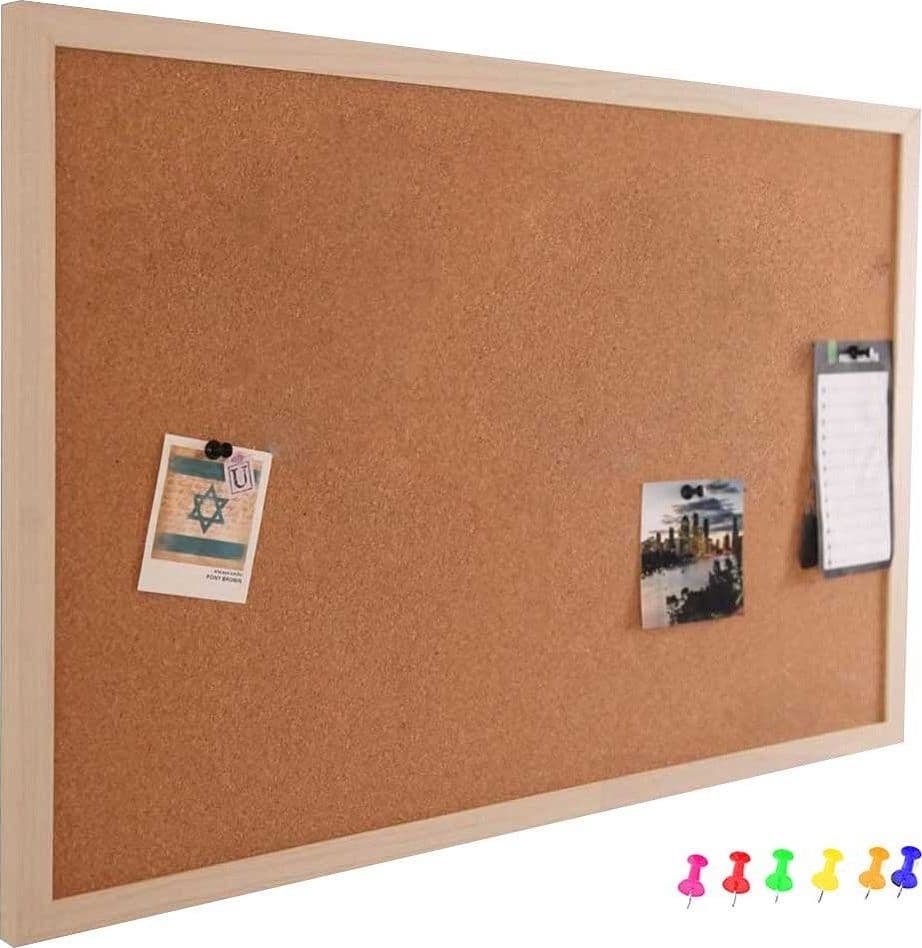 Pannello Bacheca Da Parete In Sughero Con Cornice Legno 60 X 40 Cm 6 Puntine Casa, arredamento e bricolage > Prodotti per Ufficio Trade Shop italia - Napoli, Commerciovirtuoso.it
