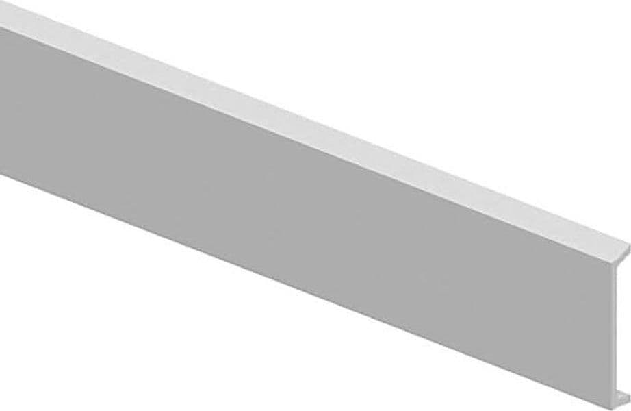 Pannello-Copertura-Binario-Incasso-Ego-100Cm-Alluminio-Bianco