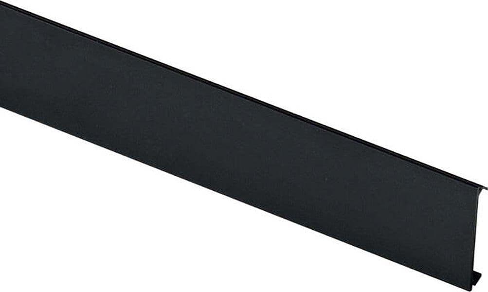 Pannello-Copertura-Binario-Incasso-Ego-100Cm-Alluminio-Nero