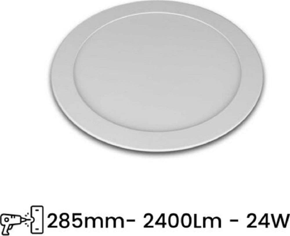 Pannello Led Slim 24w Incasso Rotondo Luce Bianco Caldo Freddo Naturale P285a-t Illuminazione/Illuminazione bagno/Luci ad incasso Trade Shop italia - Napoli, Commerciovirtuoso.it