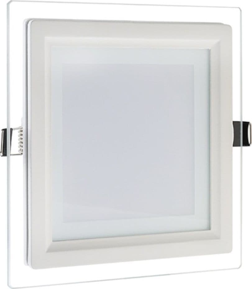 PANNELLO LED SLIM QUADRATO INCASSO 24W CORNICE VETRO CCT 3000K 4000K 6500K P205E-Q3C in Plafoniere da ufficio Trade Shop italia - Napoli, commercioVirtuoso.it