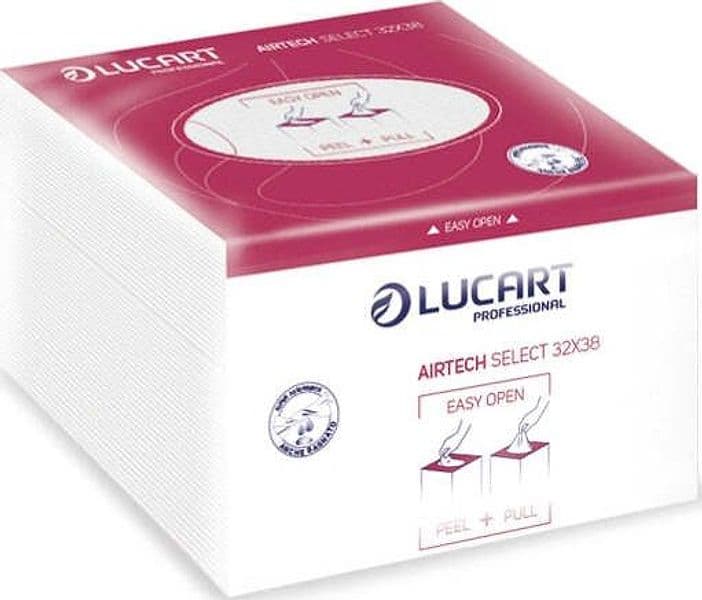 Panni multiuso AirTech Selct - 32x38 cm - Lucart - conf. 55 pezzi Commercio Industria e Scienza/Forniture sanitarie e igieniche/Prodotti di carta/Asciugamani di carta Eurocartuccia - Pavullo, Commerciovirtuoso.it