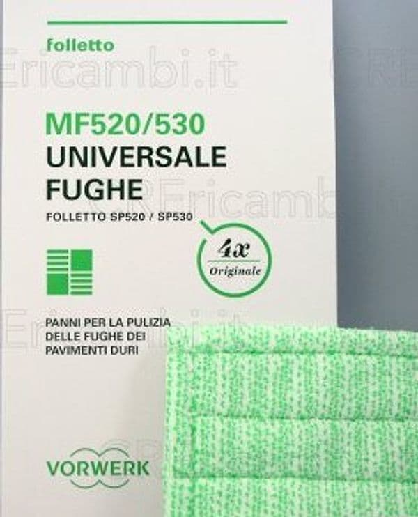 Panni-Pulizia-Fughe-x4-per-PuliLava-Folletto-SP520,-SP530