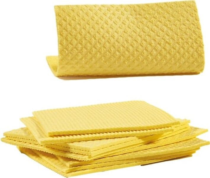 Pannospugna Aquos - 18 x 20 cm - giallo - Perfetto - pack 10 pezzi Casa e cucina/Detergenti e prodotti per la pulizia/Strumenti di pulizia/Panni per pulizia Eurocartuccia - Pavullo, Commerciovirtuoso.it