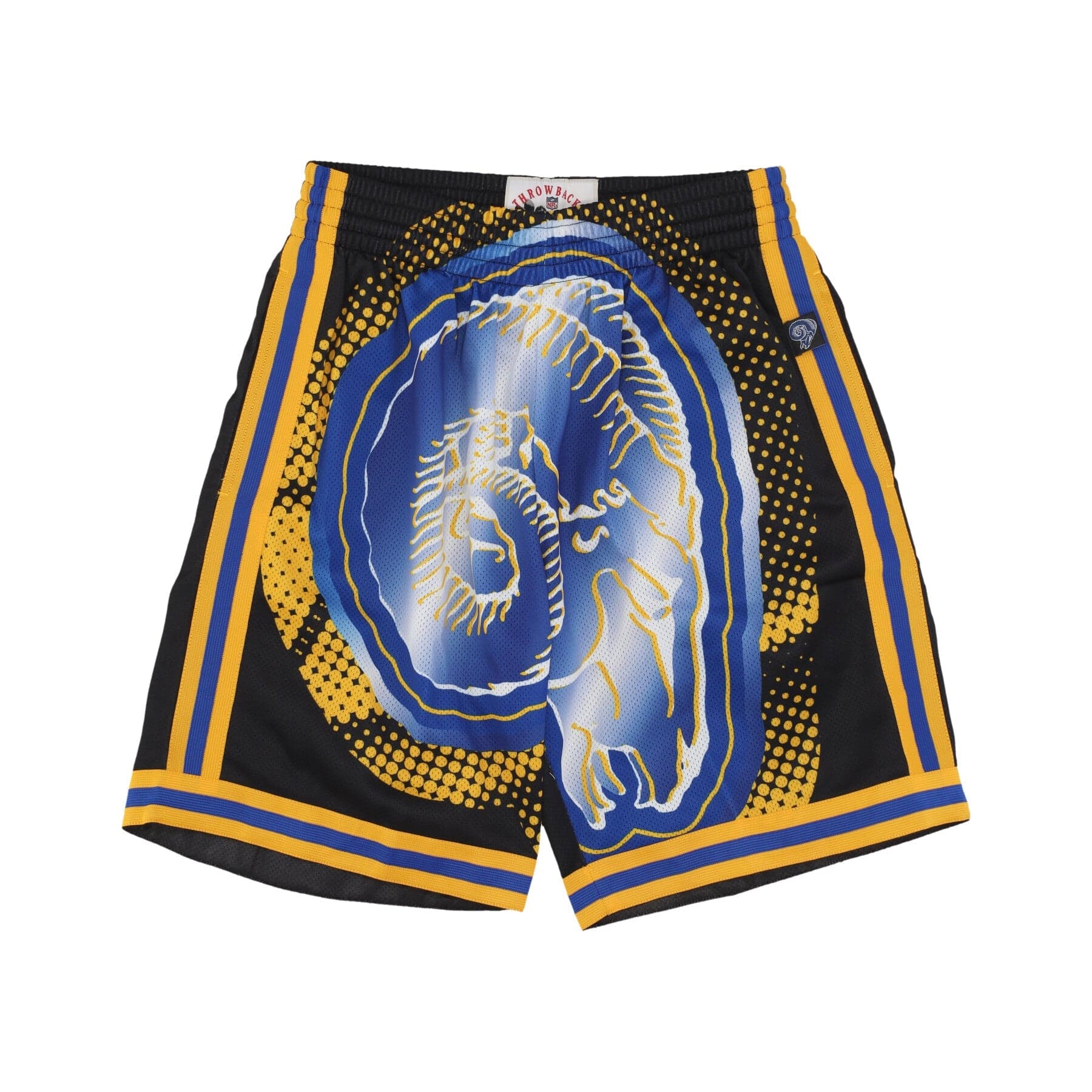 MITCHELL & NESS Pantaloncino Basket Uomo Nfl Big Face 7.0 Fashion Short Losram Black