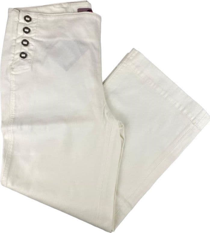 Pantalone donna Kiltie - 3/4 - Tinta Unita - Colore bianco in Pantaloni Couture - Sestu, commercioVirtuoso.it