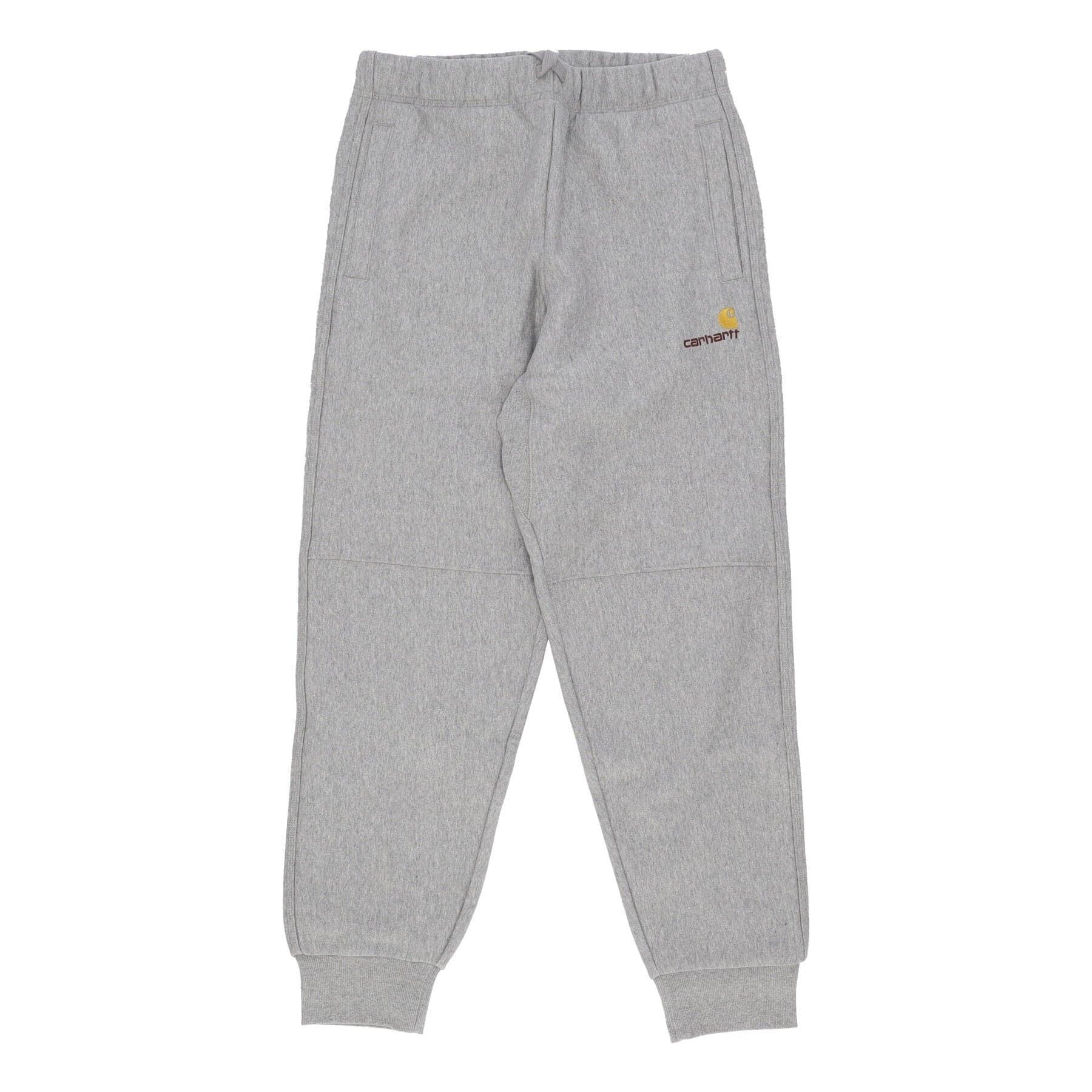 CARHARTT WIP Pantalone Tuta Felpato Uomo American Script Jogging Grey Heather da uomo in Pantaloni sportivi Drestige - Casamassima, commercioVirtuoso.it