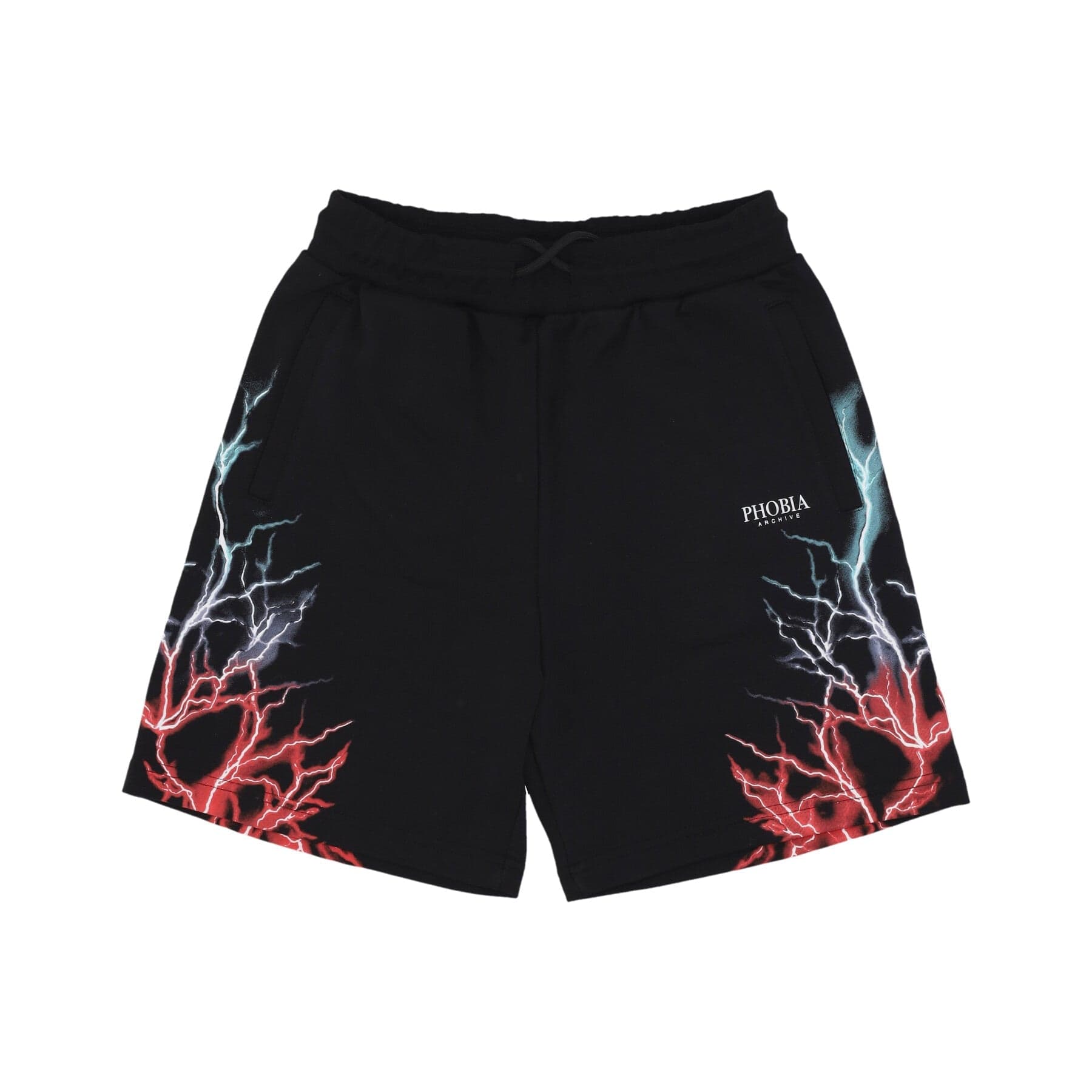 PHOBIA Pantalone Tuta Leggero Uomo Bicolor Lightning Print Shorts Black da uomo in Pantaloni sportivi Drestige - Casamassima, commercioVirtuoso.it