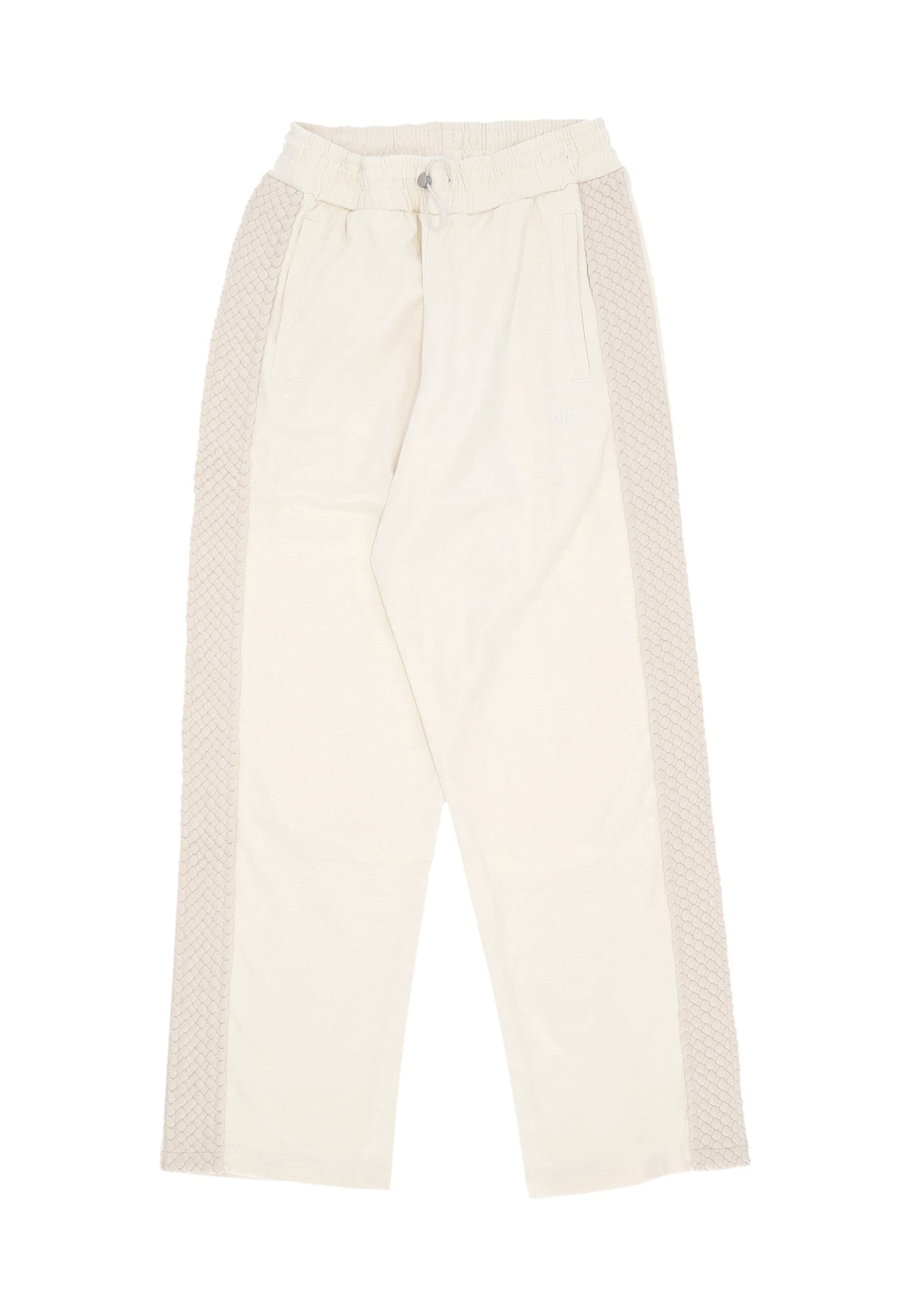 ARTE Pantalone Tuta Leggero Uomo Braid Strip Pants Cream da uomo in Pantaloni Drestige - Casamassima, commercioVirtuoso.it