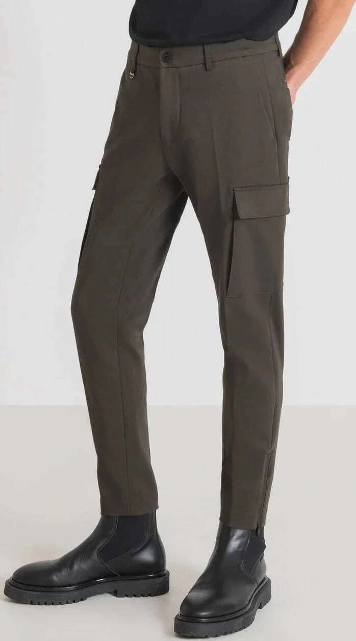 Pantaloni skinny fit verde militare Moda/Uomo/Abbigliamento/Pantaloni Kanal 32 - Santa Maria di Licodia, Commerciovirtuoso.it