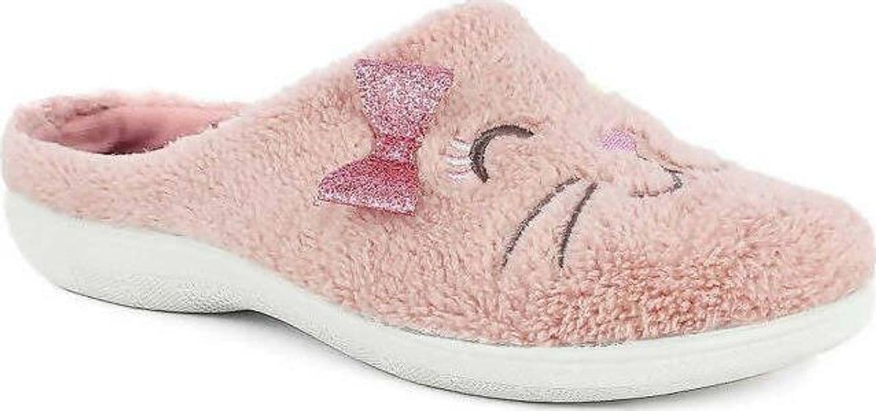 Pantofole-Gatto-E-Fiocco-Glitterato---Ec96-Art.-Ec000096-Inblu