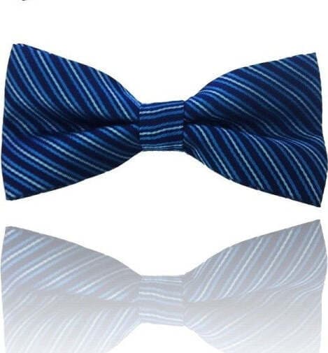 PAPILLON STRISCE AZZURRO RIGHE CRAVATTINO FARFALLINO CRAVATTA FRACK PAPION