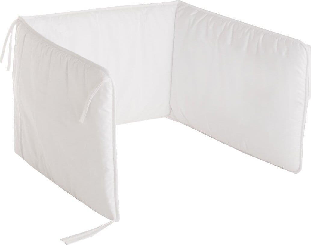 Paracolpi 60 180X40X3 Cm Liso E Bianco Casa e cucina/Tessili per la casa/Biancheria per culle e lettini/Biancheria bimbi/Paraurti per letto La Casa Del Bebè - Napoli, Commerciovirtuoso.it