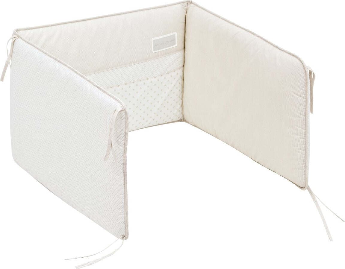 Paracolpi 60 180X40X3 Cm Star Beige Casa e cucina/Tessili per la casa/Biancheria per culle e lettini/Biancheria bimbi/Paraurti per letto La Casa Del Bebè - Napoli, Commerciovirtuoso.it
